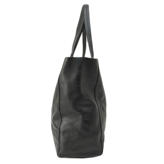CELINE Tote Bag leather black Horizontalkava