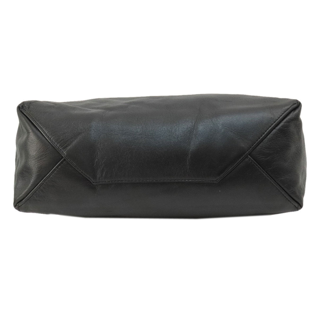 CELINE Tote Bag leather black Horizontalkava