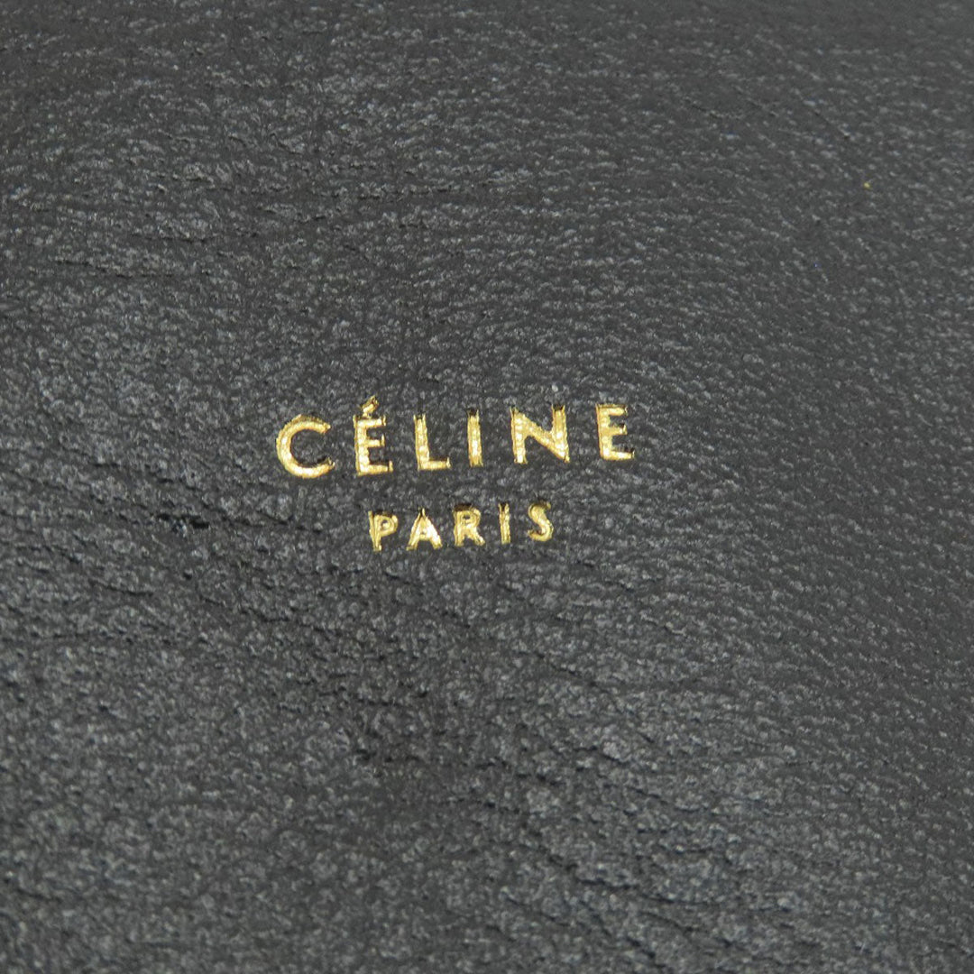CELINE Tote Bag leather black Horizontalkava