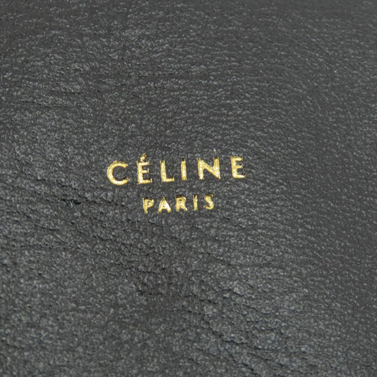 CELINE Tote Bag leather black Horizontalkava