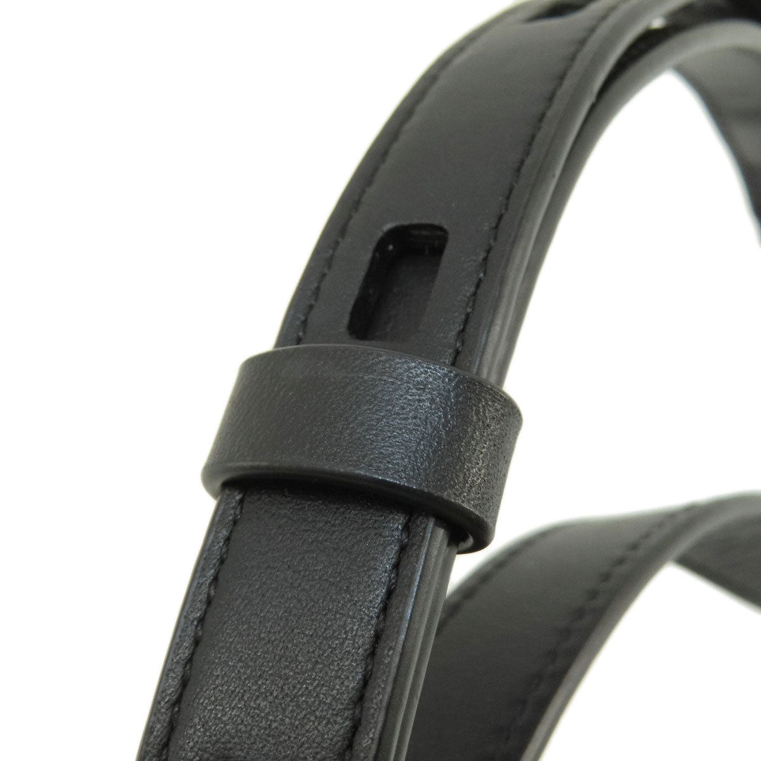 Kate Spade Shoulder Bag leather black logoMetal