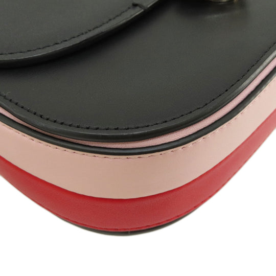 Kate Spade Shoulder Bag leather black logoMetal
