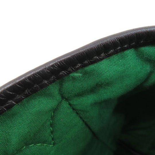 BALENCIAGA Tote Bag 339933 wool green Navy Cabas Check Pattern Women Used Authentic