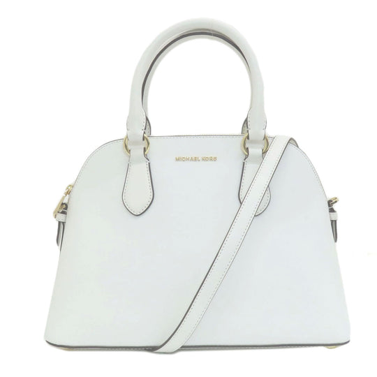 MICHAEL KORS Handbag PVC white 2WAY Women Used Authentic