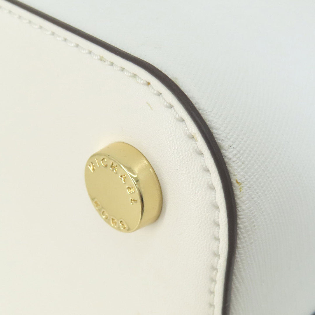 MICHAEL KORS Handbag PVC white 2WAY Women Used Authentic
