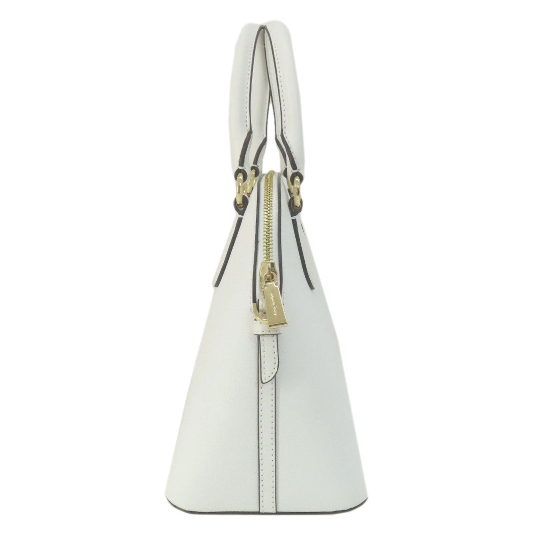 MICHAEL KORS Handbag PVC white 2WAY Women Used Authentic