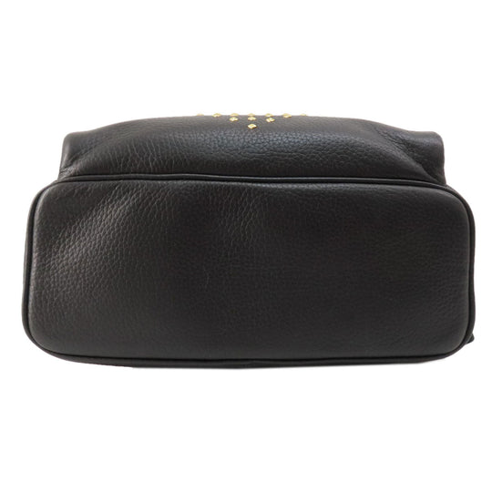 MICHAEL KORS Backpack leather black Studs Women Used Authentic