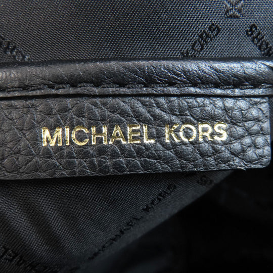 MICHAEL KORS Backpack leather black Studs Women Used Authentic