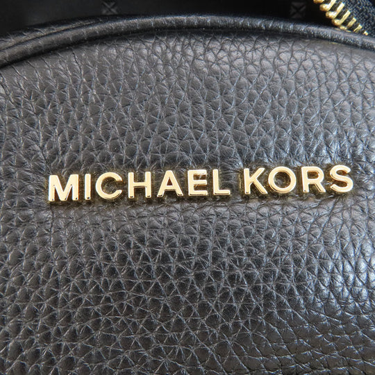 MICHAEL KORS Backpack leather black Studs Women Used Authentic