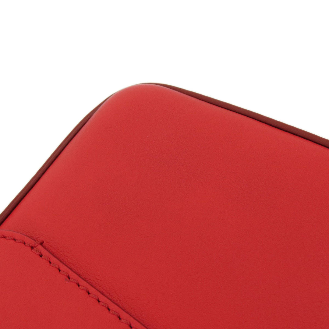 Givenchy Shoulder Bag leather Red logo Women Used Authentic