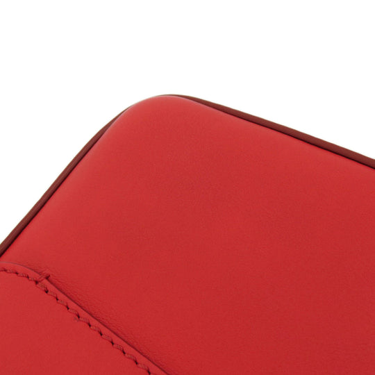 Givenchy Shoulder Bag leather Red logo Women Used Authentic