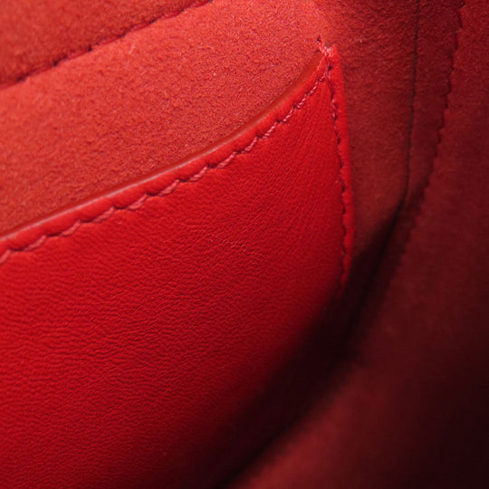 Givenchy Shoulder Bag leather Red logo Women Used Authentic
