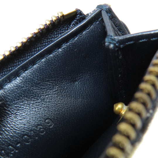 Christian Dior Coin case canvas Navy Saddle Trotter Pattern Women Used Authentic