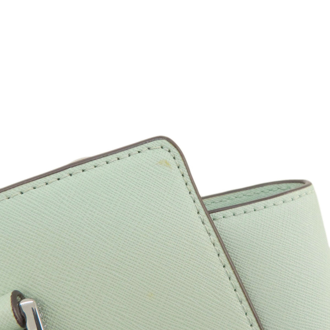 MICHAEL KORS Handbag leather mint 2WAY Women Used Authentic