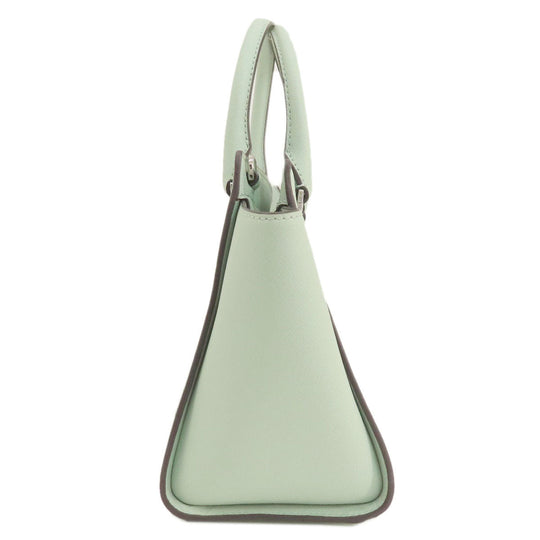 MICHAEL KORS Handbag leather mint 2WAY Women Used Authentic