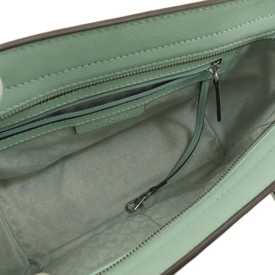 MICHAEL KORS Handbag leather mint 2WAY Women Used Authentic