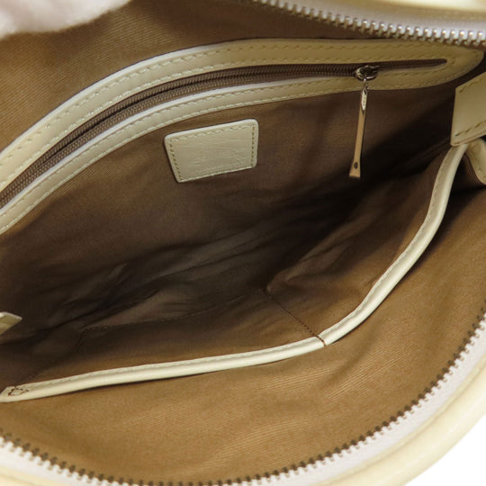 BURBERRY Shoulder Bag PVC beige Nova Check Women Used Authentic