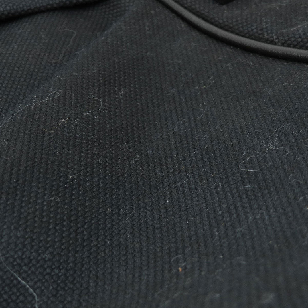 BURBERRY Tote Bag canvas black Burberry logo Women Used Authentic