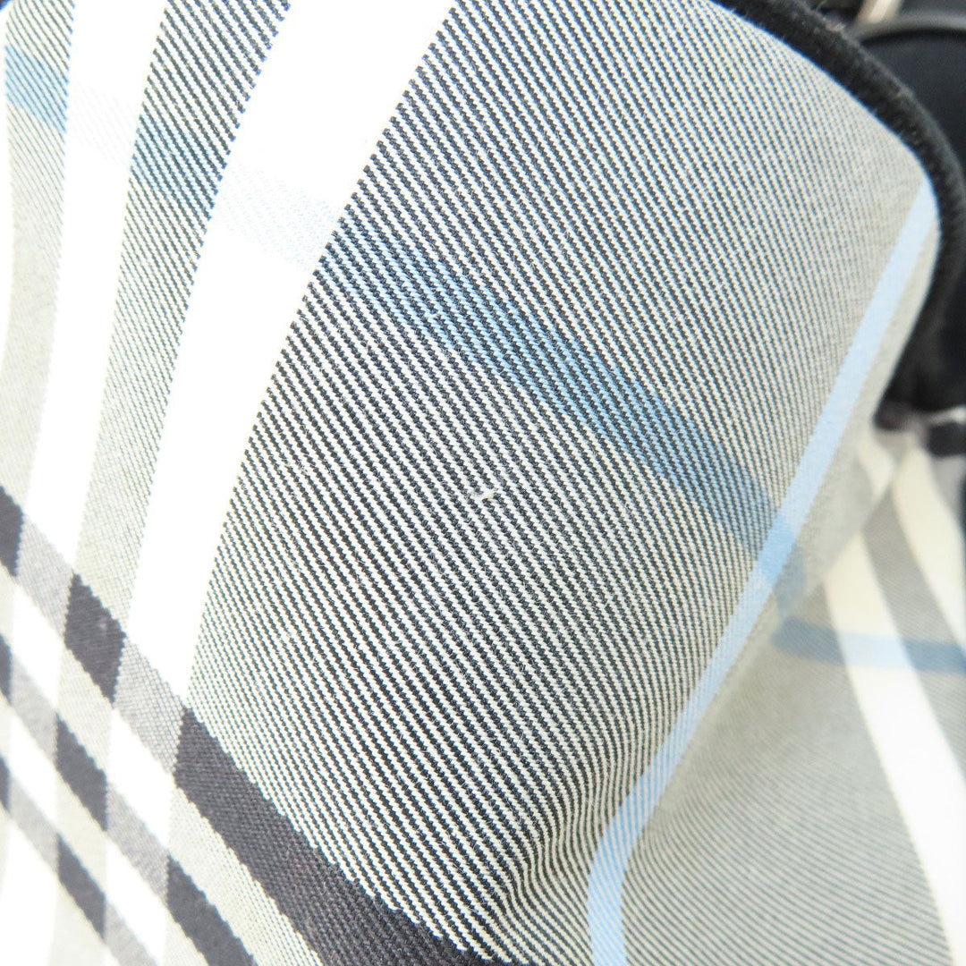 BURBERRY Tote Bag canvas black Burberry logo Women Used Authentic