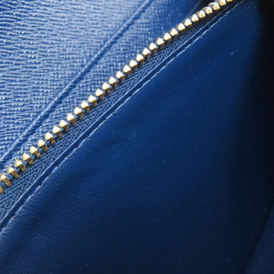 LOUIS VUITTON Long Wallet Purse M81183 denim blue Portefeuille Sarah Aline Blue Women Used Authentic