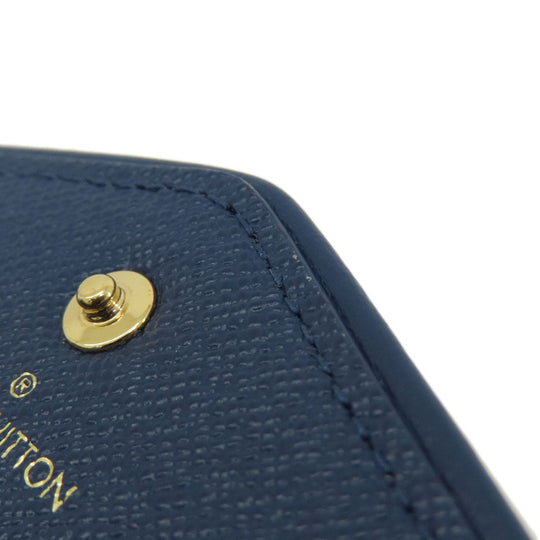 LOUIS VUITTON Long Wallet Purse M81183 denim blue Portefeuille Sarah Aline Blue Women Used Authentic