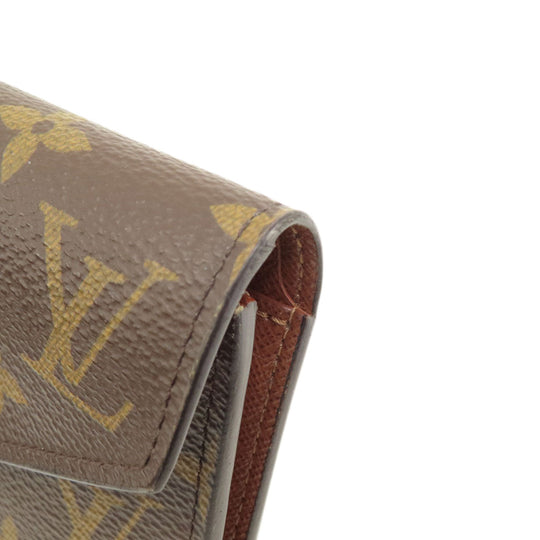 LOUIS VUITTON Bifold Wallet M62472 Monogram canvas Brown Portefeuille Victorine