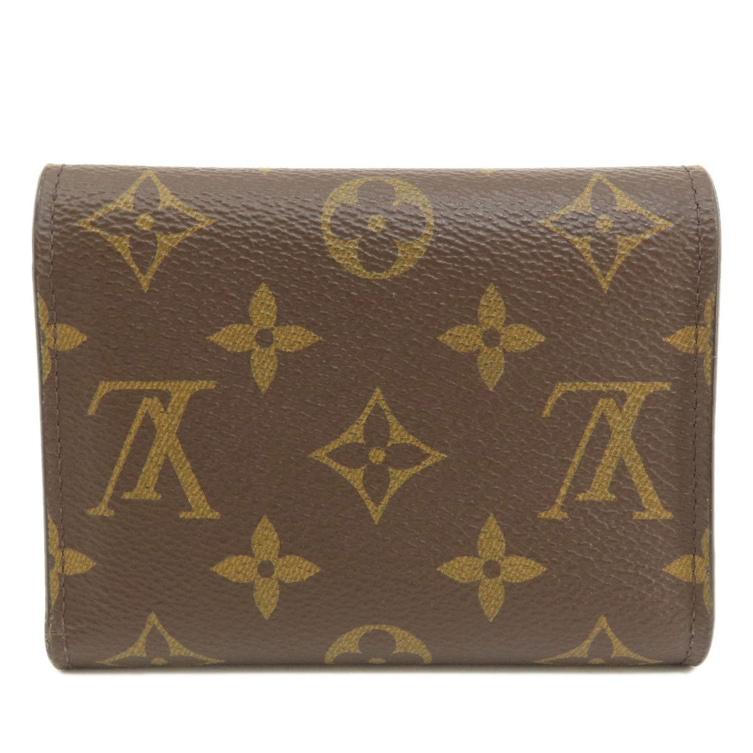 LOUIS VUITTON Bifold Wallet M62472 Monogram canvas Brown Portefeuille Victorine