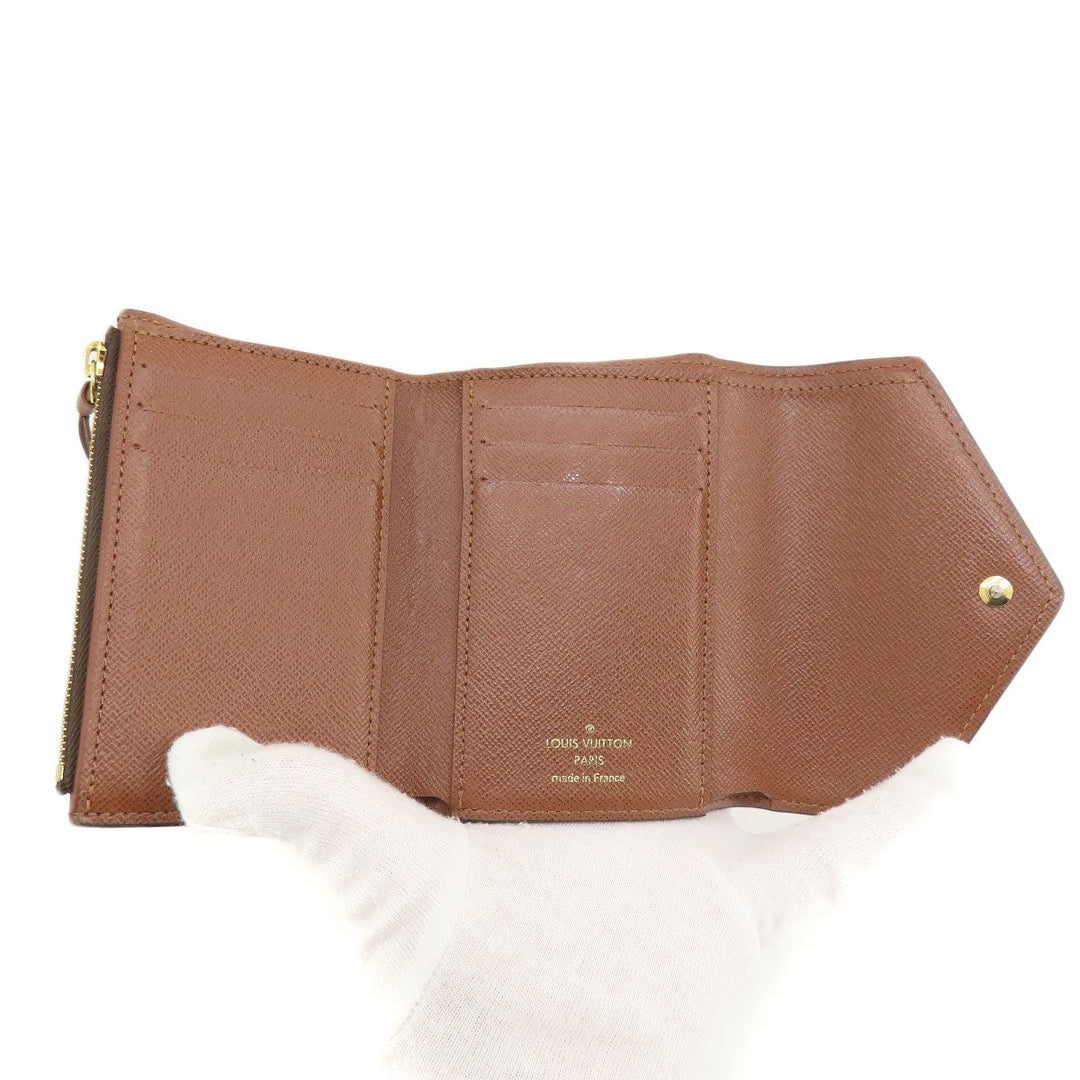 LOUIS VUITTON Bifold Wallet M62472 Monogram canvas Brown Portefeuille Victorine