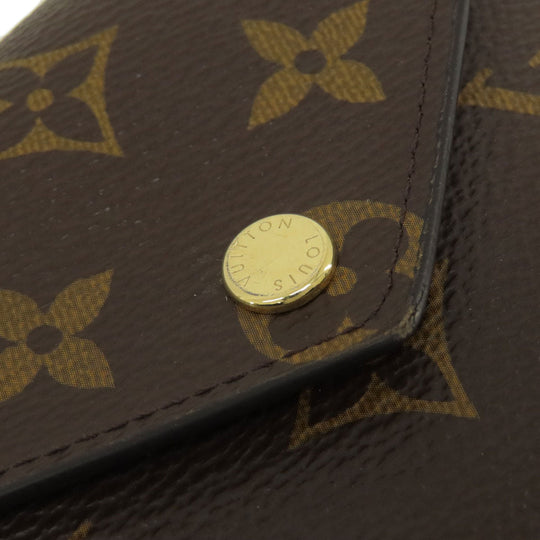 LOUIS VUITTON Bifold Wallet M62472 Monogram canvas Brown Portefeuille Victorine