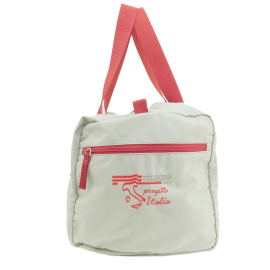 PRADA Boston Duffel bag Nylon gray Prada Sport Luna Rossa Women Used Authentic