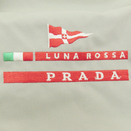 PRADA Boston Duffel bag Nylon gray Prada Sport Luna Rossa Women Used Authentic