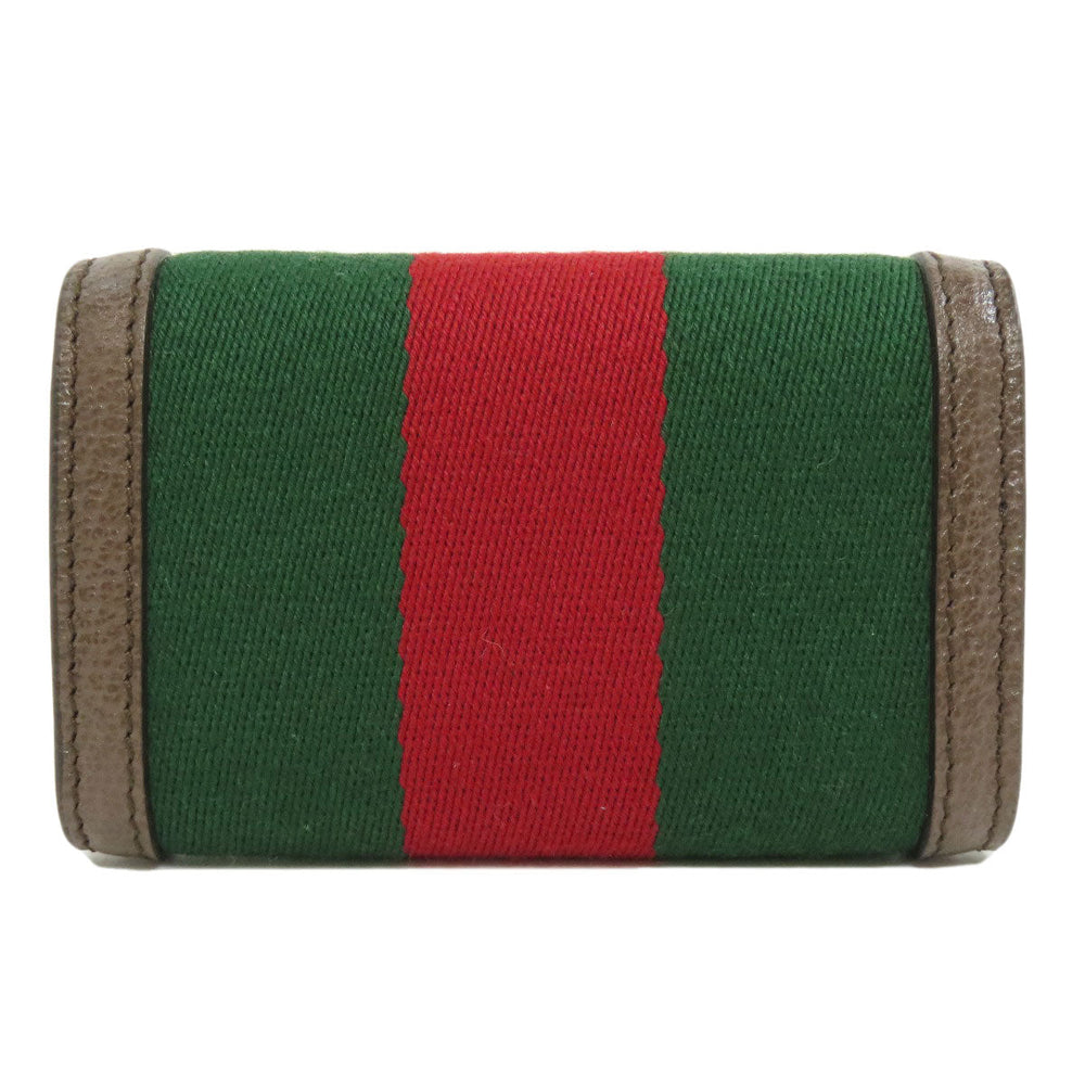 GUCCI Key case Key holder 722950 canvas Brown GG Marmont Sherry Line