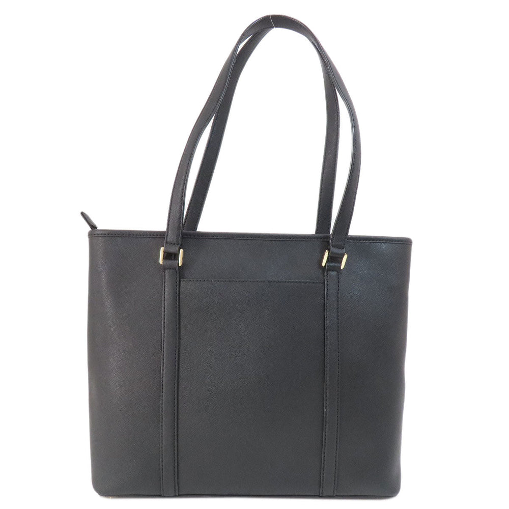 MICHAEL KORS Tote Bag PVC black logoMetal Women Used Authentic