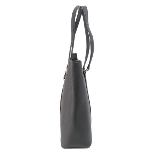 MICHAEL KORS Tote Bag PVC black logoMetal Women Used Authentic