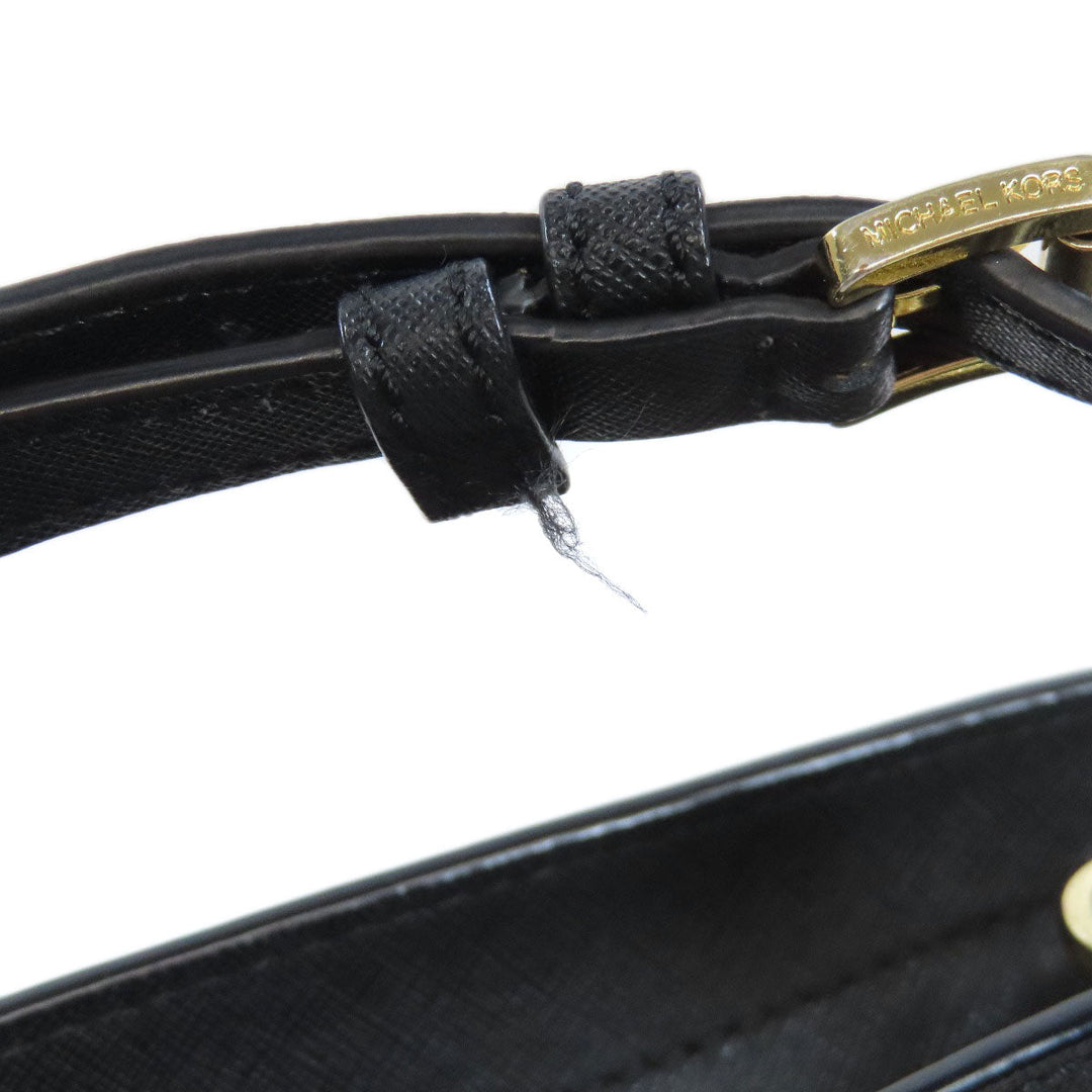 MICHAEL KORS Shoulder Bag PVC black Studs Women Used Authentic