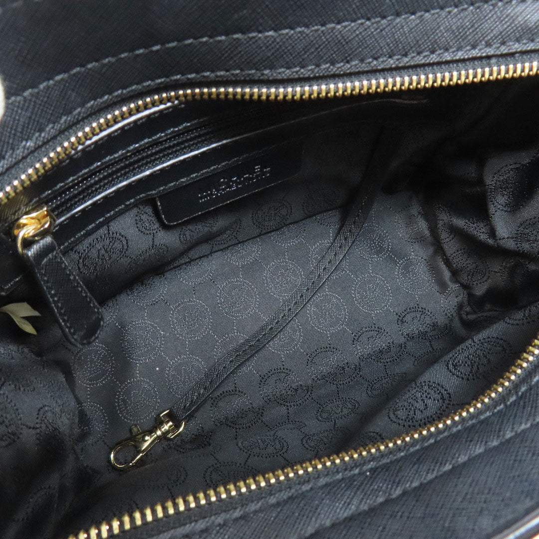 MICHAEL KORS Shoulder Bag PVC black Studs Women Used Authentic