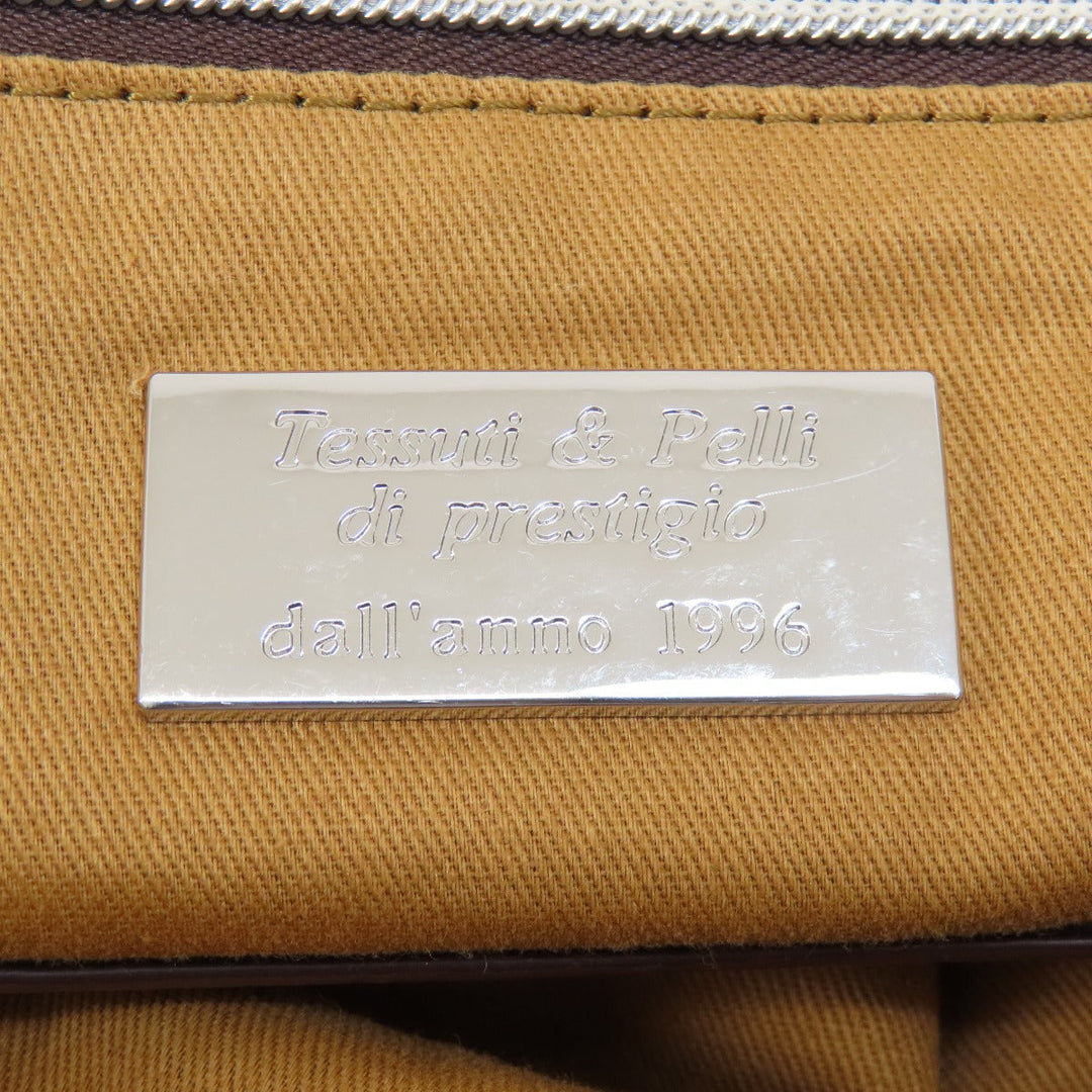 Orobianco Tote Bag Nylon Navy With logo Women Used Authentic