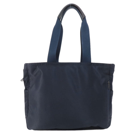 PORTER Tote Bag Nylon Navy logo Women Used Authentic