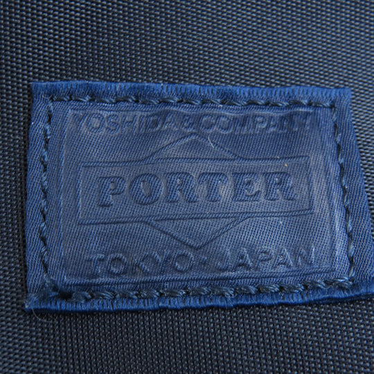 PORTER Tote Bag Nylon Navy logo Women Used Authentic