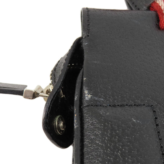BALLY Tote Bag leather black Simple design