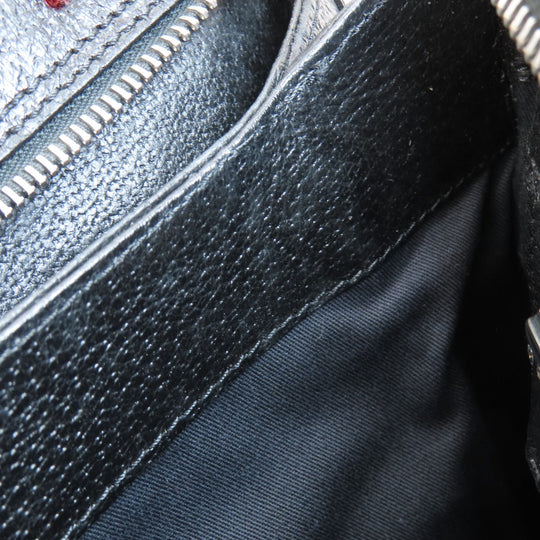BALLY Tote Bag leather black Simple design