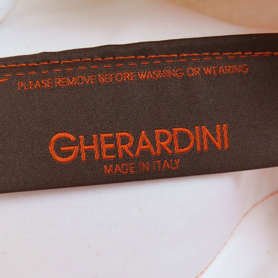 GHERARDINI Handbag Polyester, polyurethane coating Orange Logo motif softy Women Used Authentic
