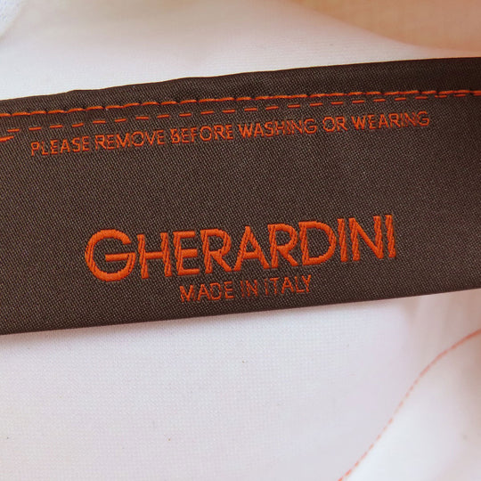 GHERARDINI Handbag Polyester, polyurethane coating Orange Logo motif softy Women Used Authentic