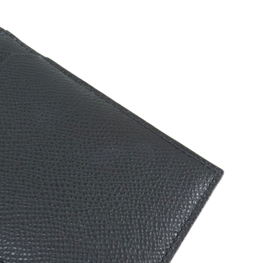 BALLY Card Case leather black Barry Stripe mens Used Authentic