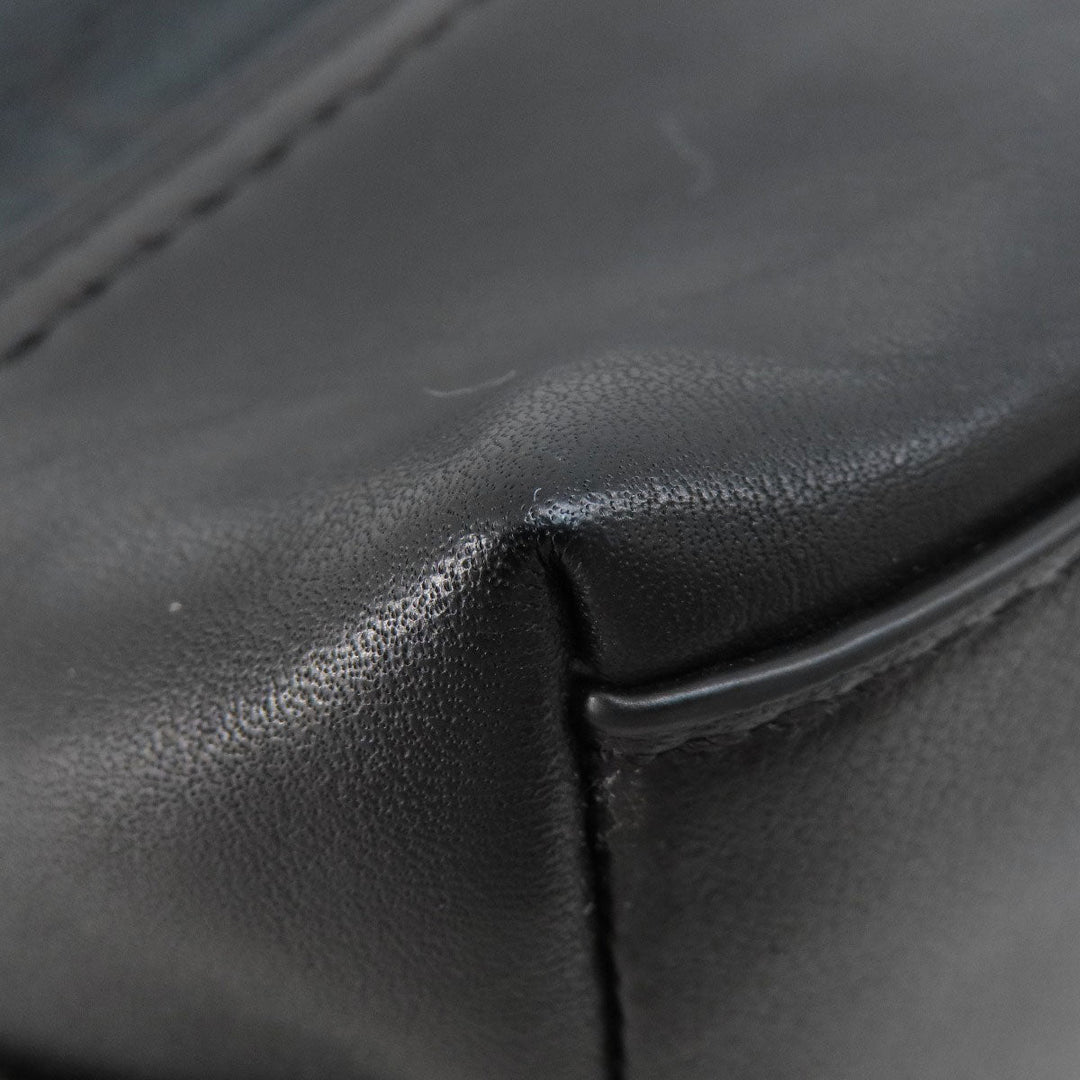 COACH Shoulder Bag 25664 canvas black Signature Women Used Authentic