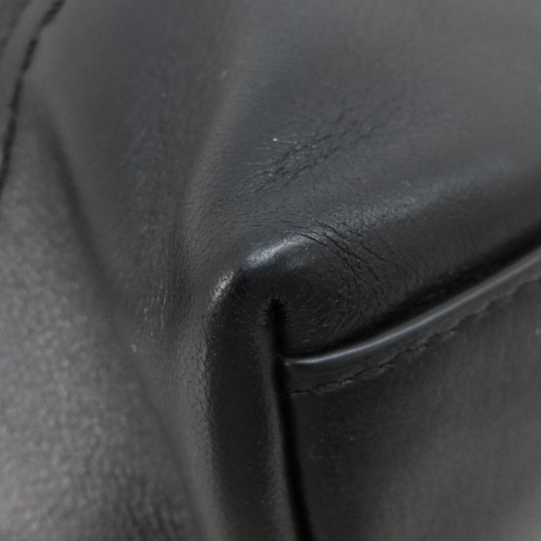 COACH Shoulder Bag 25664 canvas black Signature Women Used Authentic