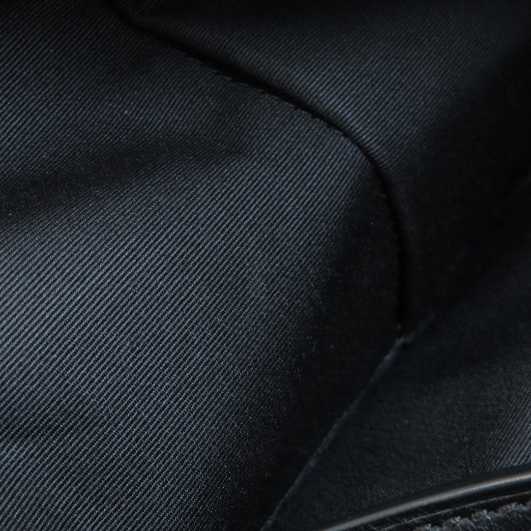 COACH Shoulder Bag 25664 canvas black Signature Women Used Authentic