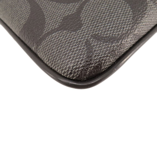 COACH Shoulder Bag F54781 PVC black Signature Women Used Authentic