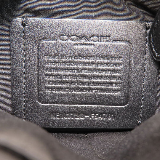 COACH Shoulder Bag F54781 PVC black Signature Women Used Authentic