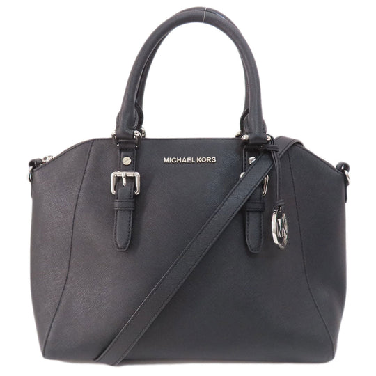 MICHAEL KORS Tote Bag PVC black 2WAY Women Used Authentic